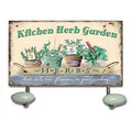 Appendino 2 posti in ferro con piante, 23x4x12 cm (kit da 5)