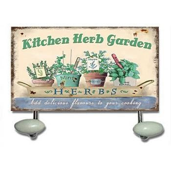 Appendino 2 posti in ferro con piante, 23x4x12 cm (kit da 5)