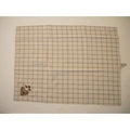 Canovaccio quadrato beige con cuore (kit da 10)