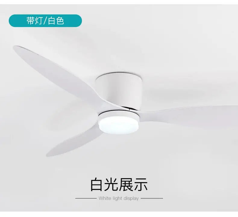Ventilatori da soffitto da 42 pollici da 52 pollici con luci Ventilatori a motore CC a 3 colori a 6 velocità – foto 8