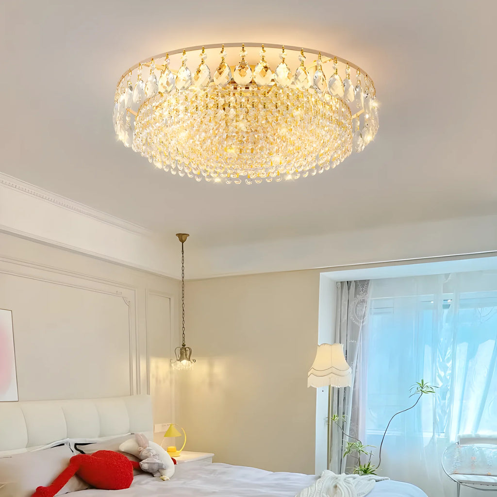 Lampadario di cristallo Illuminazione Plafoniera da incasso Apparecchio moderno Camera da letto Corridoio Bar – foto 2