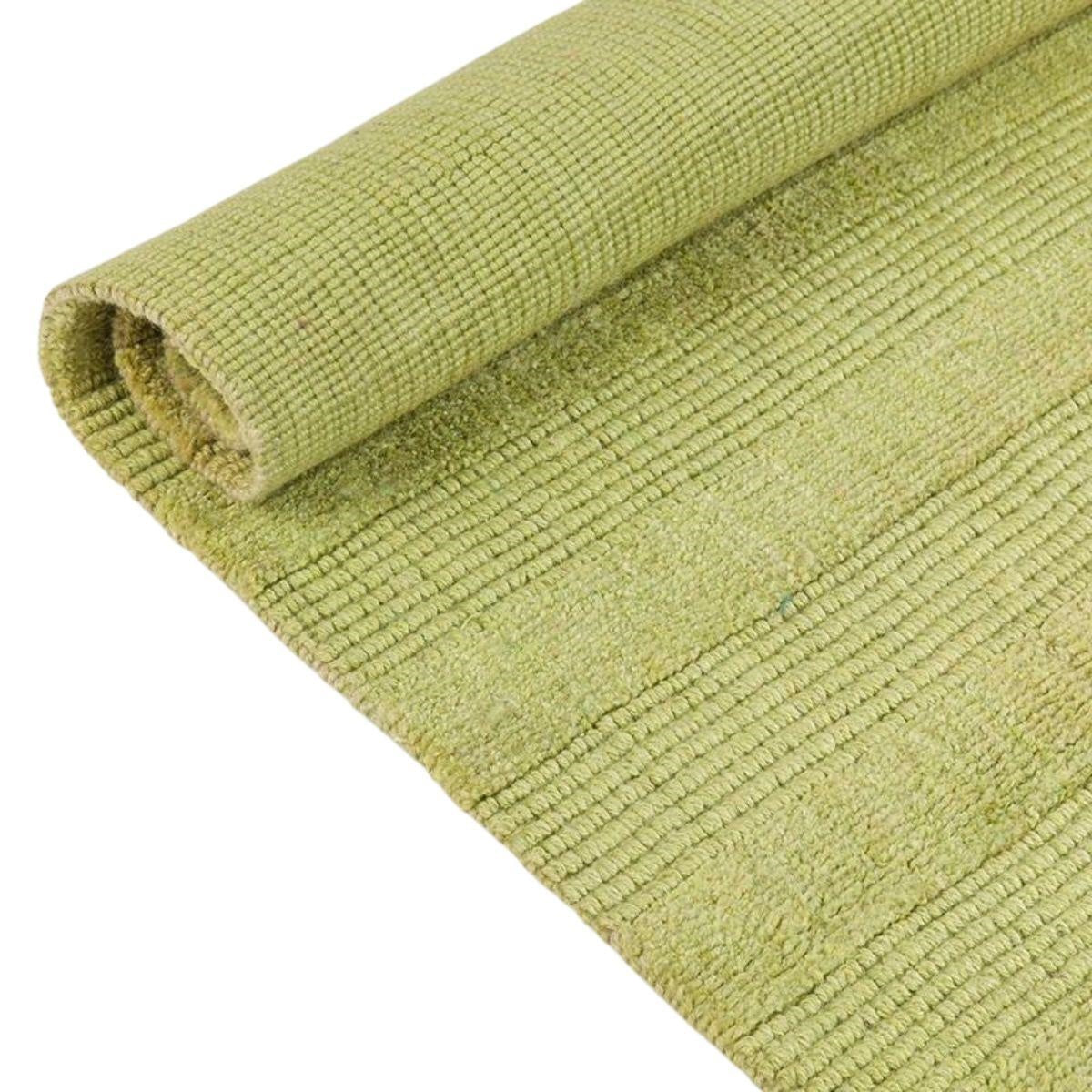 Tappeto rettangolare in juta verde, 150x210 cm