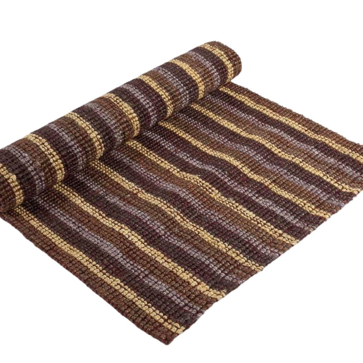 Tappeto marrone in juta, 90x150 cm