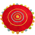Tappeto rotondo rosso, Ø120 cm