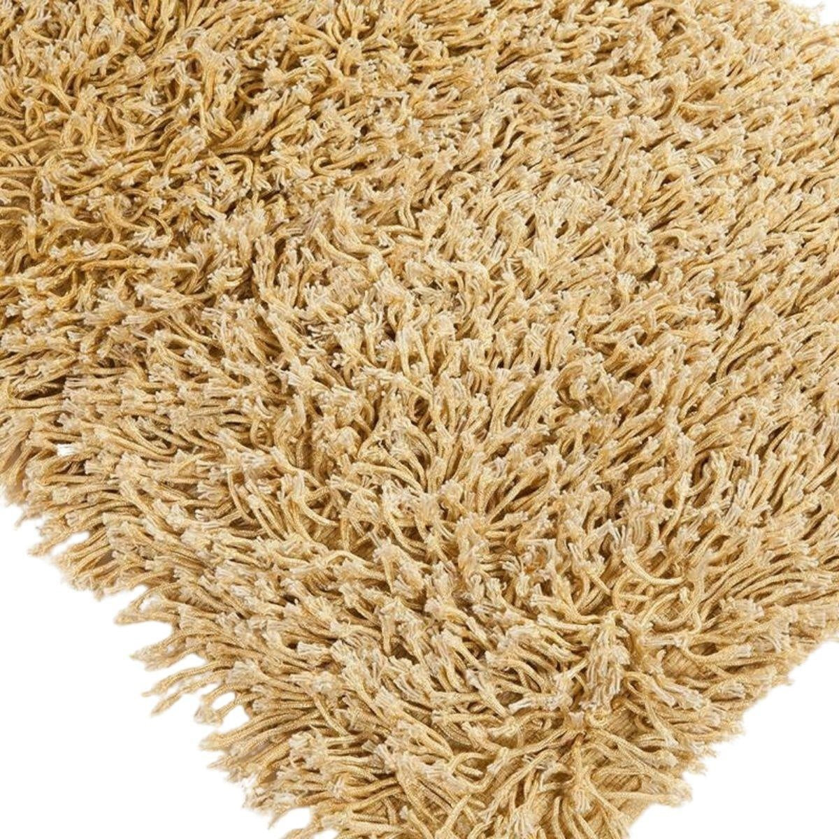 Pedana da interno in cotone color oro, 60x90 cm