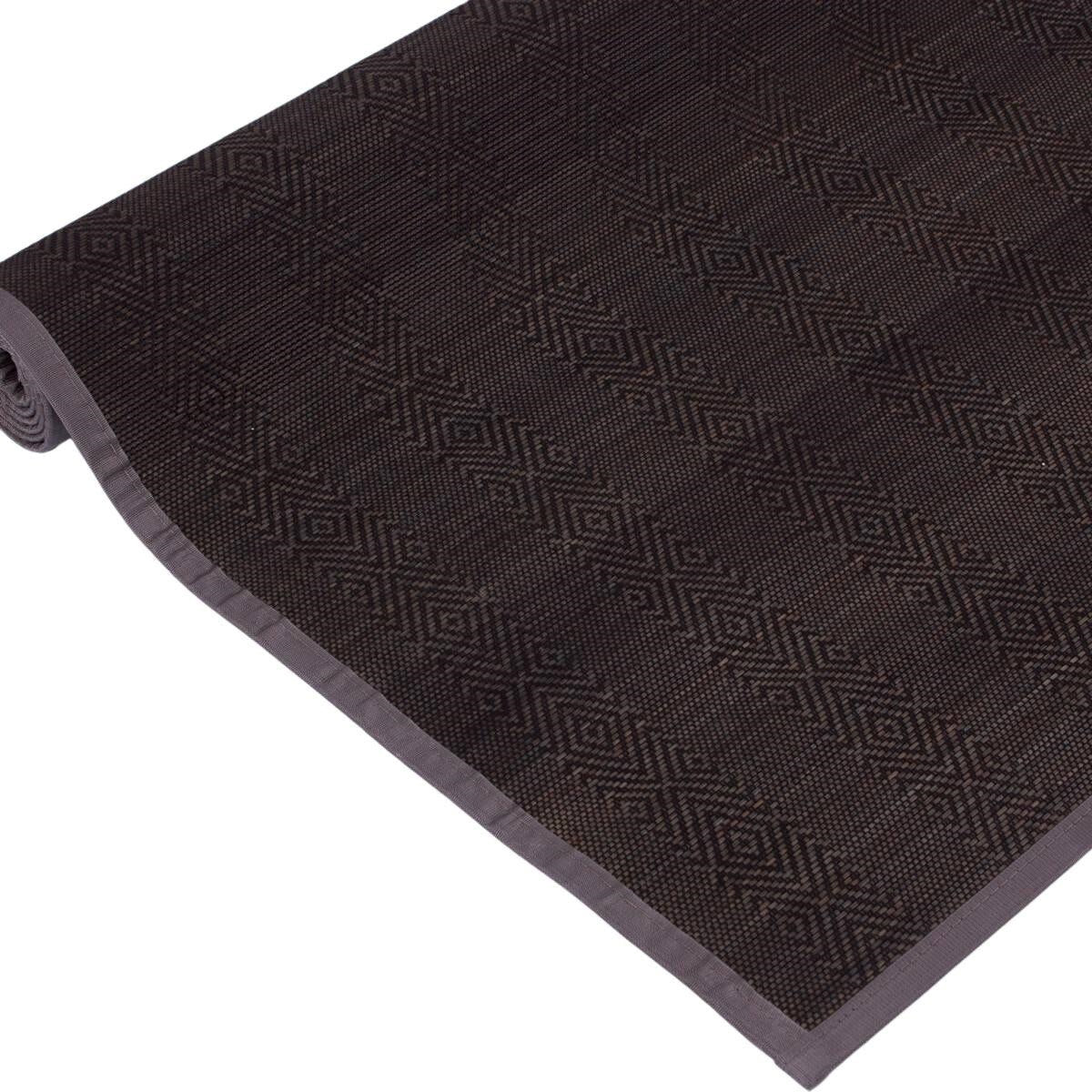 Tappeto in bambù grigio, 150x210 cm