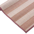 Tappeto in bambù a righe nocciola e naturali, 150x210 cm