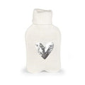 Borsa dell'acqua calda con cuore argento (kit da 5)