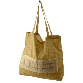 Shopper in tessuto beige, 2 assortiti (kit da 5)