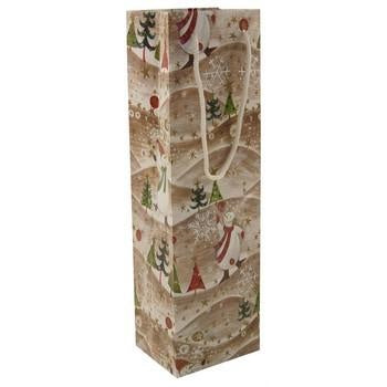 Borsa in carta piccola con neve e pupazzo (kit da 10)