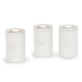 Barattoli in latta crema per sale, zucchero e caffè, Ø11H16 cm (kit da 3)