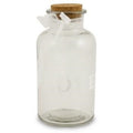 Bottiglietta in vetro Love con fiocco bianco, Ø10H20 cm (kit da 10)