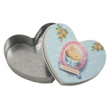 Scatola in ferro a forma di cuore, 8,5x7H2,5 cm (kit da 10)