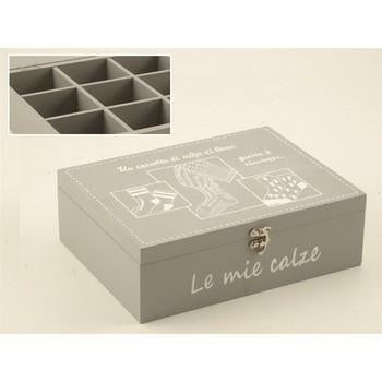 Scatola portacalzini grigia (kit da 3)