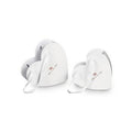 Flower box-cuore bianco, 27x10x25/23x22x8 cm