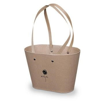 Flower box a borsa beige, 23x13x15 cm (kit da 10)
