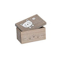 Scatola in legno con gatto (kit da 5)