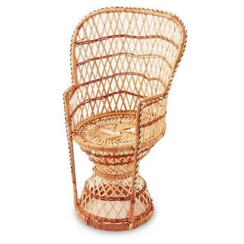 Mini poltrona in buri modello papalina, Ø18 H17/40 cm (kit da 10)