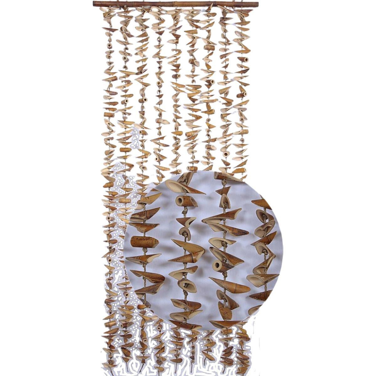 Tenda con tronchetti di bambù, 100H220 cm