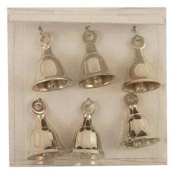 Campanelle decorative set di 6 pezzi in scatola pvc, 4X4 cm