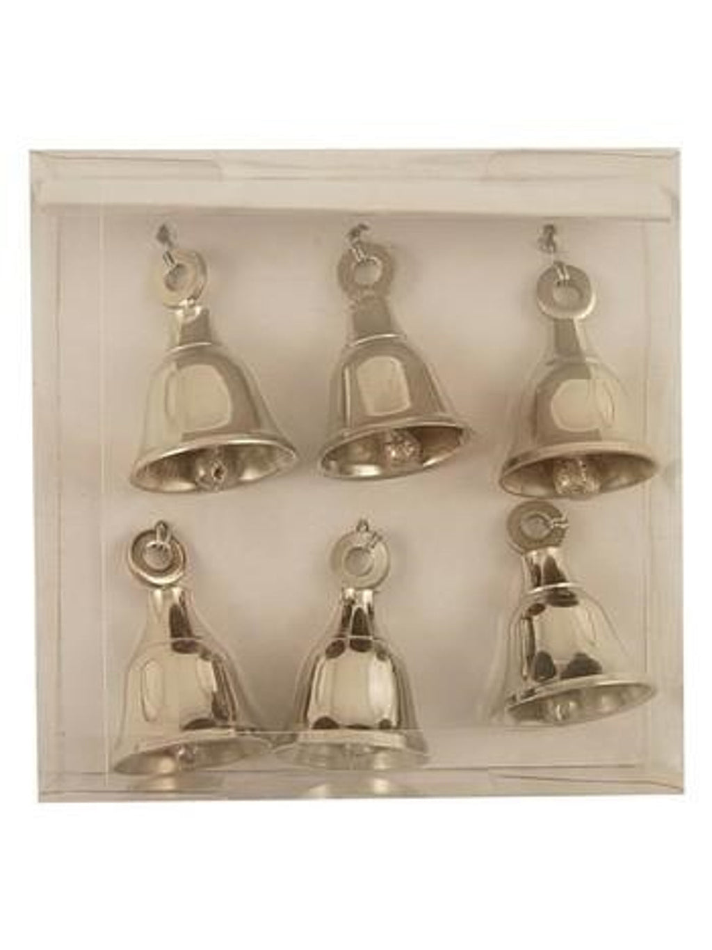 Campanelle decorative set di 6 pezzi in scatola pvc, 4X4 cm (kit da 3)