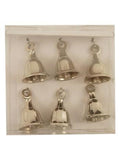 Campanelle decorative set di 6 pezzi in scatola pvc, 4X4 cm (kit da 3)