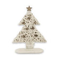 Candeliere bianco a 1 posto con alberello (kit da 5)