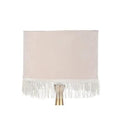 Paralume in velluto beige (kit da 3)