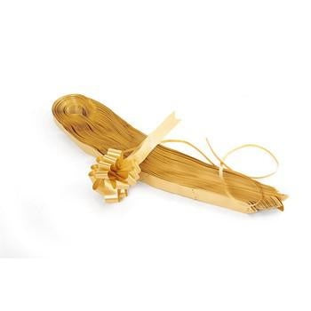 Coccarde lisce color oro, 3 cm, set da 50 (kit da 10)