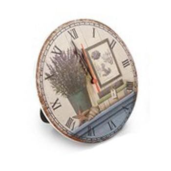 Orologio tondo in ceramica a fiori, disegni assortiti (kit da 3)
