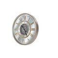 Orologio e specchio da muro con ingranaggi