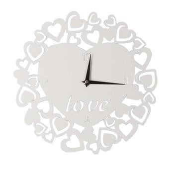 Orologio da muro a cuore bianco (kit da 3)