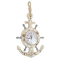 Orologio da appendere con conchiglie, 22x4,5x33 cm (kit da 3)