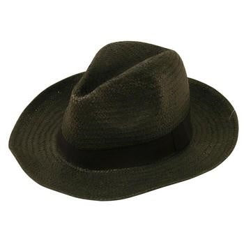 Cappello panama in carta nero, taglie 56/57/58 (kit da 10)