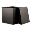 Cubo chiudibile ecopelle nero