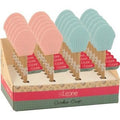 Espositore 24 spatole rosa azz silicone