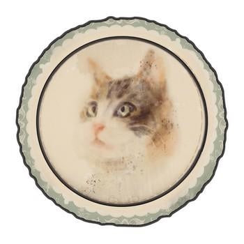 Cuccia tappeto gatto tessuto tonda