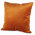 Cuscino in velluto arancione, imbottitura inclusa (kit da 3)