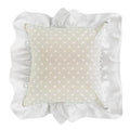 Cuscino arredo con volant a pois (kit da 3)