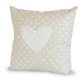 Cuscino d'arredo con cuore a pois (kit da 3)