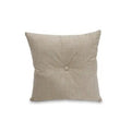 Cuscino in tessuto beige con bottone (kit da 5)