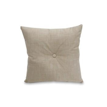 Cuscino in tessuto beige con bottone (kit da 5)