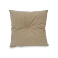 Cuscino con bottone in tessuto tortora (kit da 5)