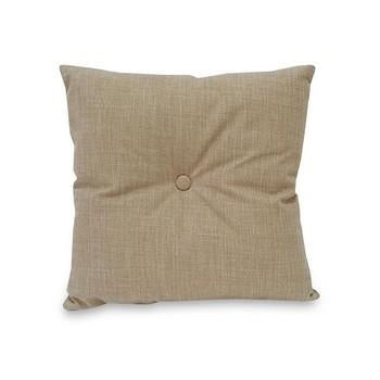 Cuscino con bottone in tessuto tortora (kit da 5)