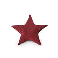 Cuscino a stella in velluto bordeaux (kit da 5)
