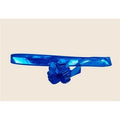 Coccarde metallizzate blu 5 cm, 50 per confezione (kit da 10)