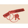 Coccarde metallizzate rosse, 3 cm, set da 50 (kit da 10)