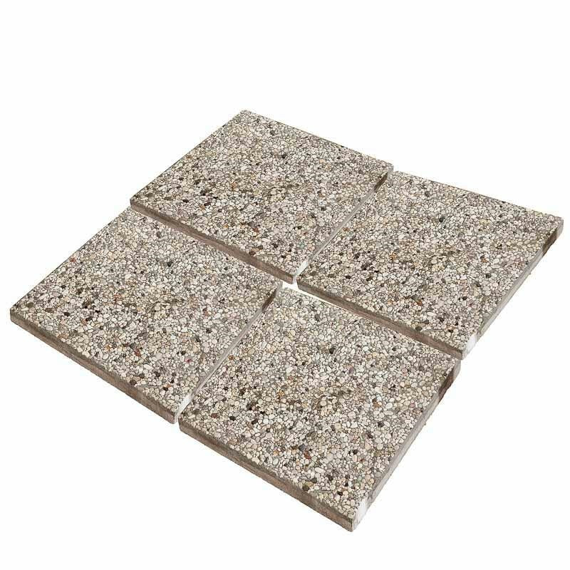 Base per ombrellone a palo laterale, 4 piastre, 50x50x3 cm