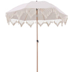 Ombrellone in tessuto con palo in acciaio, Ø180H217 cm
