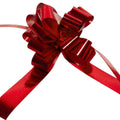 Nastro fiocco rapido rosso lucido da confezione, 19 mm (kit da 10)